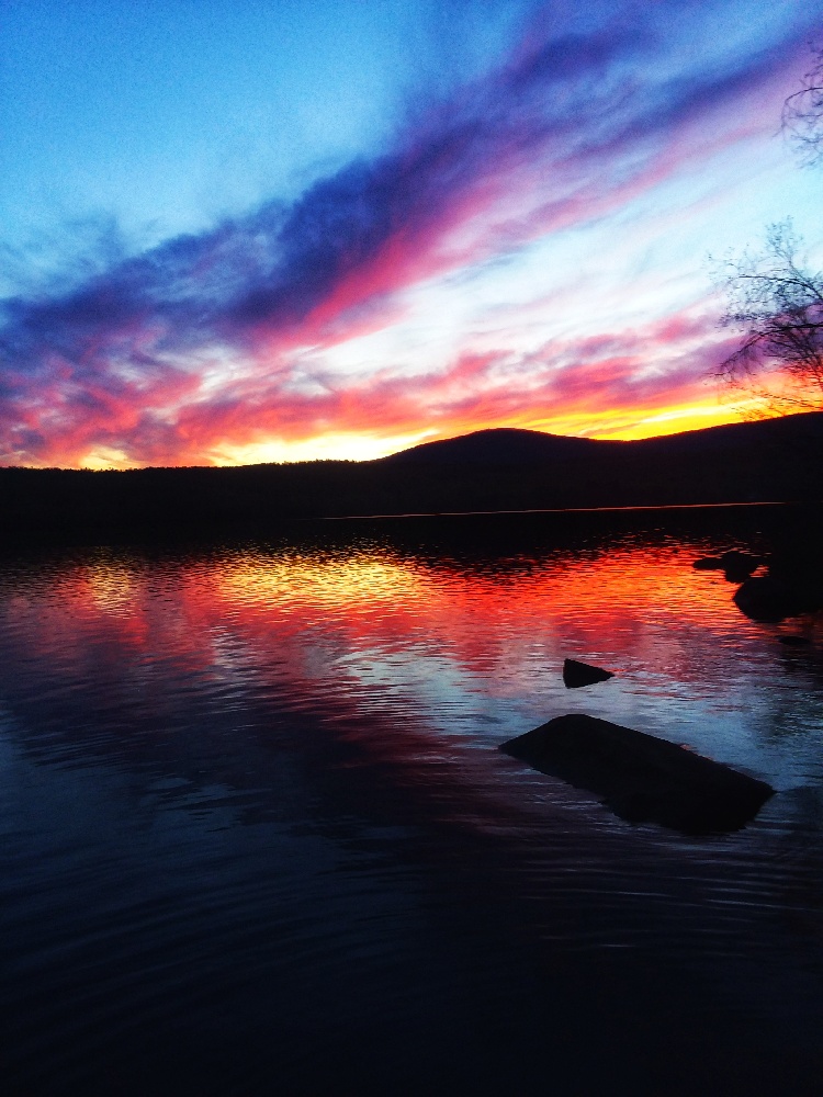 Goose Pond Sunset near Fairlee